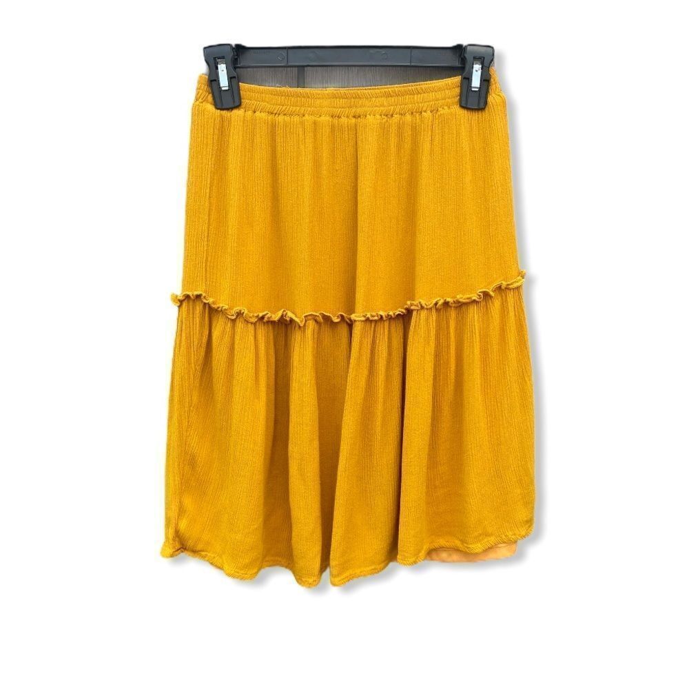 Charlotte Russe Terry Cloth Gold Skirt‎